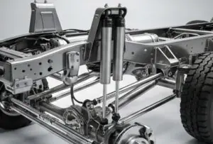 Clean truck chassis representing transparent underbody protection for late-model trucks and SUVs exposed to road salt, brine, and moisture.